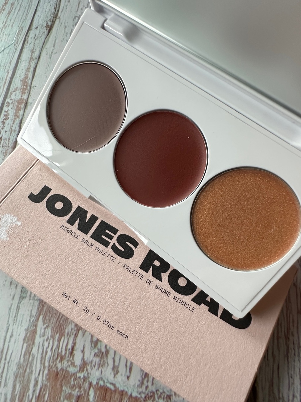 Jones Road Miracle Balm Palette in the specific shade curation named Cheeky